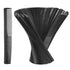 Hestya 36 Pack Hair Comb Bulk, 7 Inch Carbon Fiber Cutting Comb for Men Women, Black