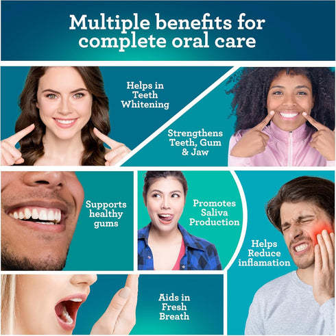 GuruNanda Coconut & Peppermint Oil Pulling, 8 Fl.Oz, Alcohol Free Mouthwash, Fresh Breath, White Teeth & Healthy Gums