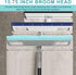 Multifunction Magic Broom, Silicone Floor Squeegee Broom with 59" Long Handle for Cleaning, Blue