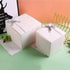 SHIPKEY 10 Pack White Cardboard Gift Boxes with Lids, 4x4x4 inch Square Boxes for Party, Wedding, Christmas, Birthdays