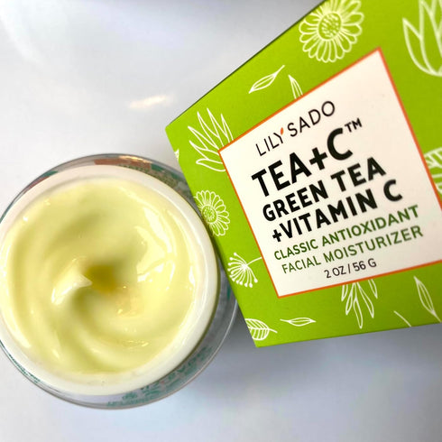 LILY SADO TEA+C™ Green Tea & Vitamin C Moisturizer - Anti-Aging Daily Lotion for Women & Men