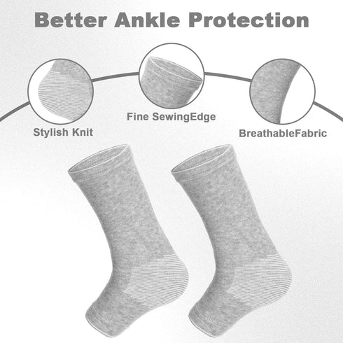 XLIUAX Foot Sleeves,Compress Ankle Sleeves, Elastic Socks, Breathable Ankle Socks, Thicken Thermal Protection Foot
