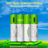 4 Pack Rechargeable 10440 Batteries, Lithium Ion 3.7 Volts, 750mWh with 4 in 1 USB Type C Charger