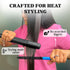 Herstyler Hair Straightening Comb - Easy Styling Straightener Comb for Flat Iron (Blue)