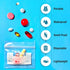 The Pill Bag Gummies 100 Count | Medicine Pill Organizer with Labels for AM/PM | Resealable Disposable Pill Pouches