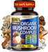 10 in 1 High Strength Mushroom Supplement, 9,700MG - Lions Mane, Cordyceps, Reishi for Memory and Focus