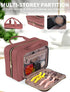 Travel Toiletry Bag for Women, Large Capacity with Hook, Portable Hanging Makeup Bag for Full Sized Toiletries