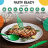 Exquisite Disposable Green Plastic Knives, 50 Pcs Heavy Duty Cutlery, Green Plastic Silverware