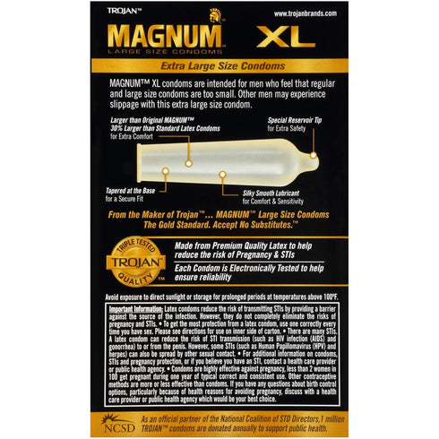 Trojan 24 Count Pack 12 Count Magnum BareSkin Premium Large Condoms, Comfortable and Smooth Lubricated Condoms for Men