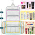 PAVILIA Large Hanging Toiletry Bag - Water Resistant Makeup Organizer for Women and Men