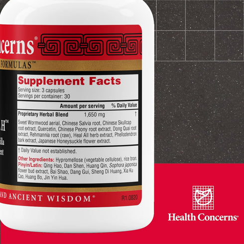 Health Concerns Formula H - Blood Circulation Support Supplements - 90 Capsules