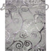 100pcs Sheer Organza Favor Bags, Wedding Baby Shower Gift Bags with Drawstring Pouches, 5x7, Silver