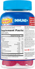 Emergen-C Immune+ Gummies, Vitamin D Plus 750 mg Vitamin C, Immune Support Dietary Supplement, Raspberry Flavor - 45