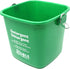 3 Quart Small Green Detergent Bucket - Set of 3 Square Cleaning Containers