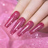 Sparkling Glitter Gel Nail Polish, Red Diamond Gel Polish for Shiny Nail Art, Soak Off UV LED Nail Gel, RAR87