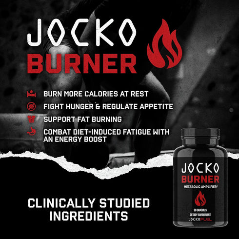 Jocko Fuel Burner for Men & Women - 90 Count Healthy Weight Support Supplement, Appetite Regulator & Metabolism