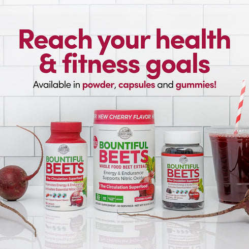 COUNTRY FARMS Bountiful Beets Capsules, Natural Nitric Oxide Booster, 90 Count, Wholefood Beet Extract