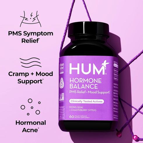 HUM Hormone Balance Supplement for Women's Health - 60-Count Monthly Support
