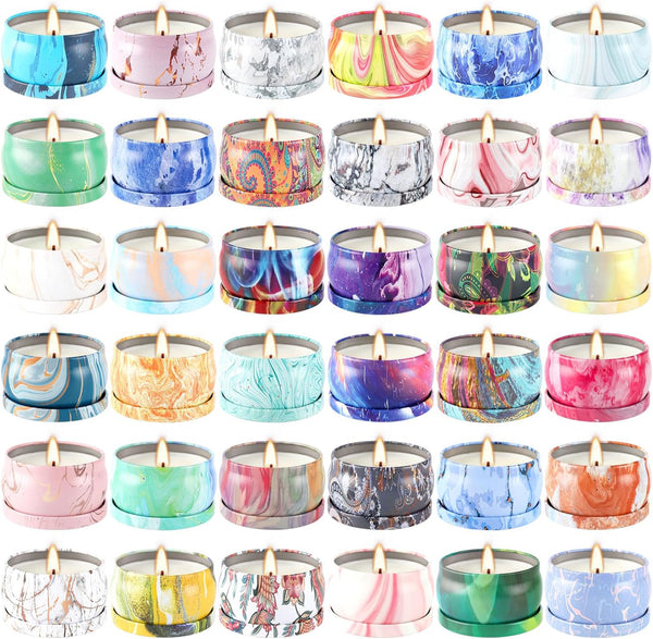 Wfmolcand Scented Candles Gift Set 2.5 oz36 Pack, Soy Wax Aromatherapy Candles for