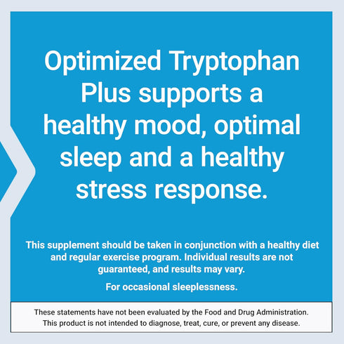 Life Extension Optimized Tryptophan Plus 1000mg - L-Tryptophan Supplement with Niacin and L-Lysine for Healthy Sleep &