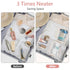 PACKISM Floral Texture Lace TSA Approved Toiletry Bag - 180° Large Opening Clear Makeup Bags for Traveling, Beige