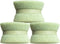 Dotti Super Scrubber Silicone Sponge - 3 Pack, Sage, Odor-Free, Non-Scratch, Fast-Drying, Dishwasher-Safe