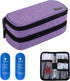 Yarwo Insulin Cooler Travel Case, Double-Layer Diabetic Organizer with 2 Ice Packs for Insulin Pens, Blood Glucose