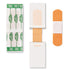 Wrapper.75" 3", 30 Count Curad Germ Shield Touch-Free Adhesive Bandage, Plastic Bandage with Easy Application x