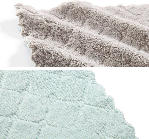 Hypermotion Pack 12 Microfiber Cleaning Cloth, Kitchen Towels, Double-Sided Microfiber Towel Lint Free Highly Absorbent