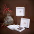 BENECREAT 6Pcs White Gemstone Display Box with Clear Window, Gift Boxes for Jewelry, Diamond Packing (2.8"x2.8"x0.8")