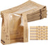 Kandishiex US 100Pcs Bread Bags Paper with Window Brown Paper Bread Packaging Bags