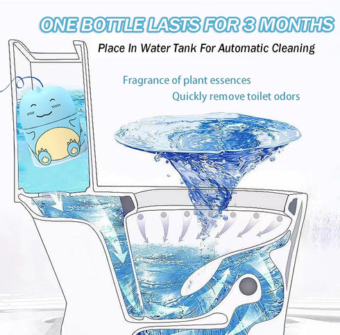 Crazy Clean Toilet Bowl Cleaner, Marine Scent, Easy to Use Toilet Tank Cleaner