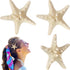 Syhood 4 Pcs Resin Starfish Hair Clip, Mermaid Hair Accessories for Women, Costume Jewelry