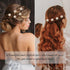 YISSION 20Pcs Mini Flower Hair Clips, Rhinestone Small Flower Hair Claw Clips for Girls & Women
