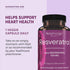 Reserveage Beauty Resveratrol 100 mg, 60 Capsules for Heart & Cellular Health