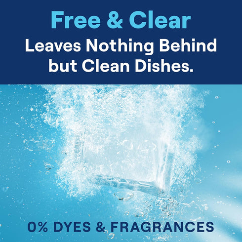 Seventh Generation Dishwasher Detergent Packs, Free & Clear, 45 Count for Sparkling Dishes, Dishwasher Tabs