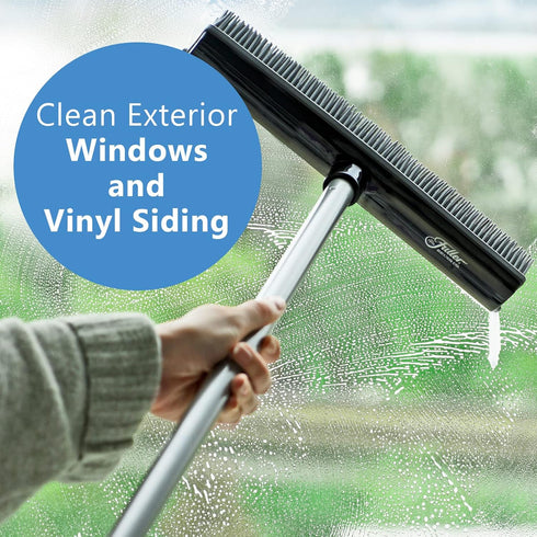 Fuller Brush Rubber Broom Head for Carpets, Floors, Stairs, Upholstery - Electrostatic Action Removes Pet Hair and Dirt