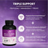 The Pink Bloom 40:1 120 Myo & D-Chiro Inositol Ratio Capsules | Myo Inositol Supplement for Women with Vitamin D