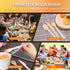 KETWOD 120-Piece Set: 40 40 40 100% Commercial Natural Wooden Cutlery Forks, Knives, Spoons, compostable/biodegradable