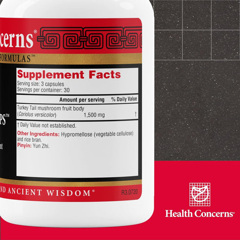 Health Concerns Coriolus PS - Immune System Support Mushroom Supplement - 90 Capsules