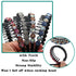 Yeshan Teeth Comb Headbands for Women, Pack of 4 with Rhinestone and Crystal Beaded Plastic Hairbands