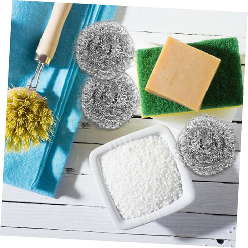 Stainless Steel Scouring Balls for Dish Cleaning Kitchen Cleaner for Pots Pans and Cookware Non-Scratch Scrubber