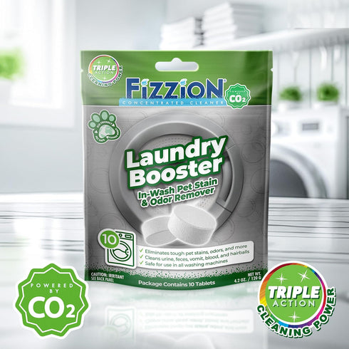 Fizzion Laundry Booster Tablets.