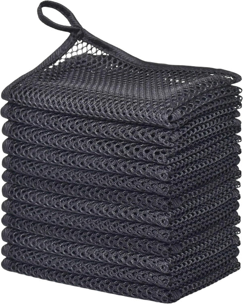 VIcolour Premium Mesh Dish Cloths for Kitchen, Quick Drying Kitchen Dish Washing Net