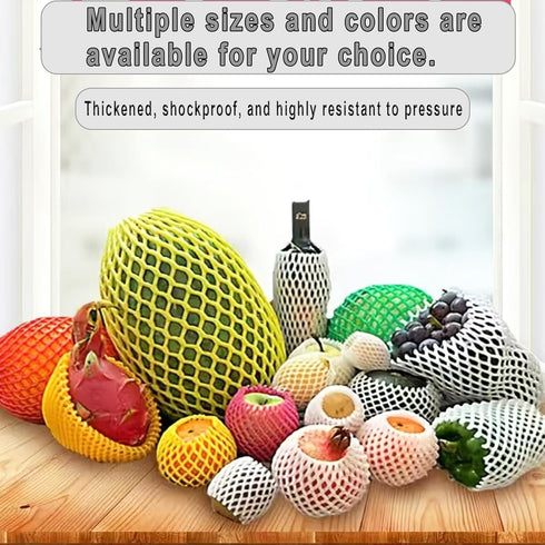 Markeny Packing (50PCS Red-14x7cm) Fruit Protection Mesh Bags Transport Vegetable Fruit Fragile Items Dedicated Fruit