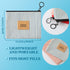 Minatee 2 Packet, 4.7 3.6 Inch Pcs Birth Control Pill x Canvas Wallet Pill Holder Sleeve Pouch with Zipper for Card