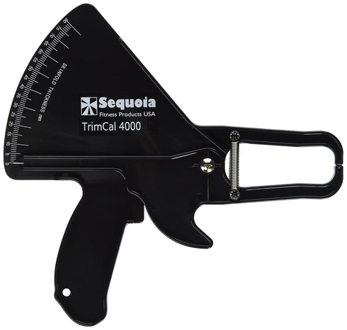 Sequoia Fitness TrimCal 4000 Body Fat Caliper, Black with Fat% Chart for Health and Beauty Monitoring