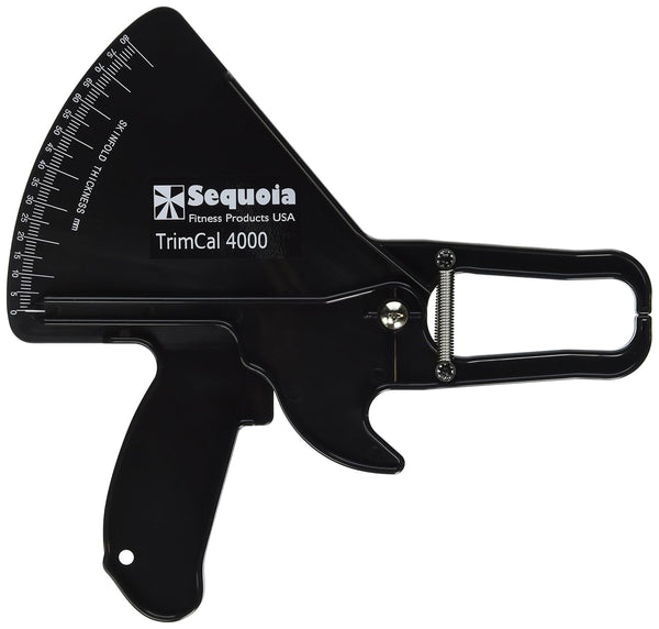 Sequoia Fitness TrimCal 4000 Body Fat Caliper, Black with Fat% Chart for Health and Beauty Monitoring