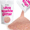 Hemway Premium Ultra Sparkle Glitter Multi Purpose Metallic Flake for Arts Crafts Nails Cosmetics - Rose Gold