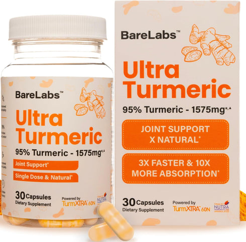 Ultra Turmeric, 30 Capsules, High Absorption, 100% Natural & Water Dispersable, Promotes Joint Health, Immune Support